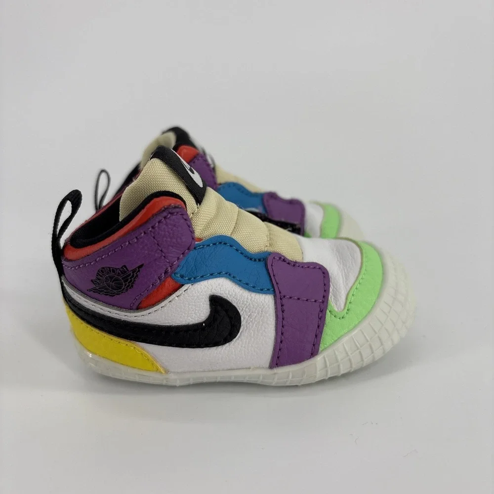 Nike Air Jordan 1 Crib Bootie Infant Multicolor‎ AT3745-109 Size 2C